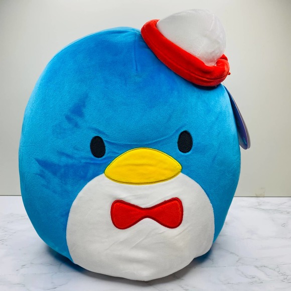 Squishmallows Hello Kitty Tuxedosam Sam 12" Penguin Plush Sanrio Blue Bowtie - Picture 2 of 9